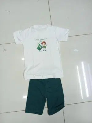 2 Pcs Girl's Jersey Printed Tracksuit