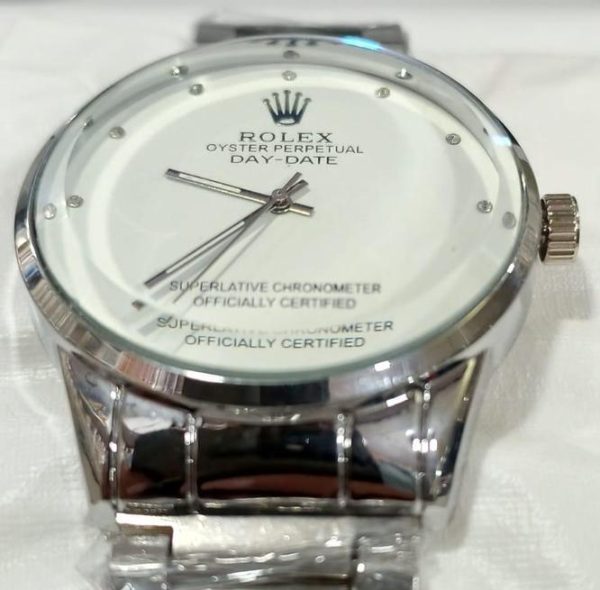 Rolex Men’s Formal Quartz Wrist Watch With Stainless Steel Chain | Best Quality Rolex Watch For Men’s – Men’s Watches – Wrist Watch For Men – With Random Box