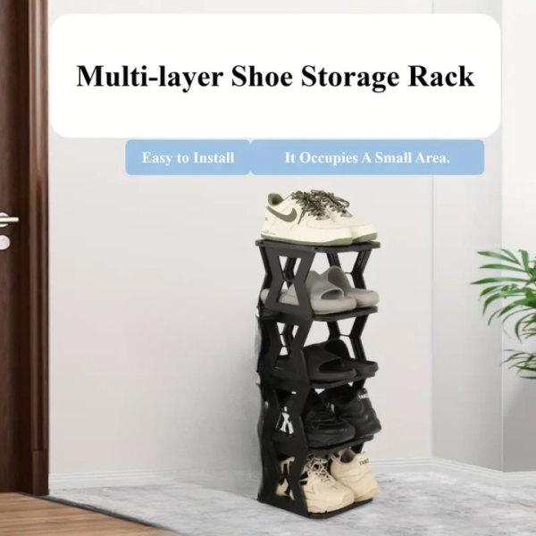 “Shoe Rack High Quality – Unique X Shaped Shoe Rack 5 Floors – 5 Tier Shoe Rack – Without Bo”