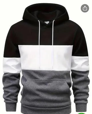 Polyester Fleece Plain Hoodie