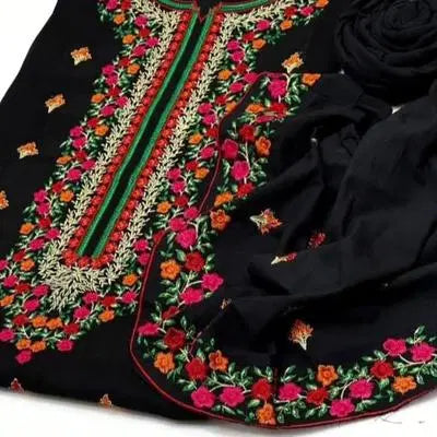 2 Pcs Women's Unstitched Embroidered Suit