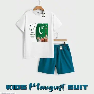 2 Pcs Girl's Jersey Printed Tracksuit