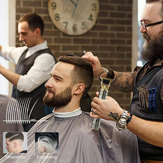 metal Body) T9 Electric Shaver Man Cordless Hair Beard Trimmer For Men Haircut Shaving Machine Tools Barber Accessories
