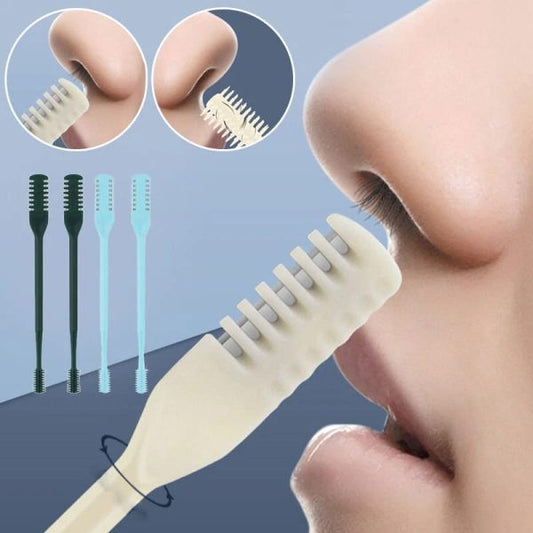 02 Pcs Nose Hair Cutter, 360 Degree Rotating Nose Tweezers – Multi-functional Nose Hair Trimmer Tool For Travel, Picnic, Dating Portable Ear Pick