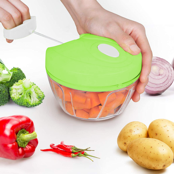 ( Nw000433 ) Speedy Chopper Manual Food Chopper For Vegetable| Fruits Nuts| Onions Chopper Hand Pull Mincer Blender Mixer Food Processor (random Colors)