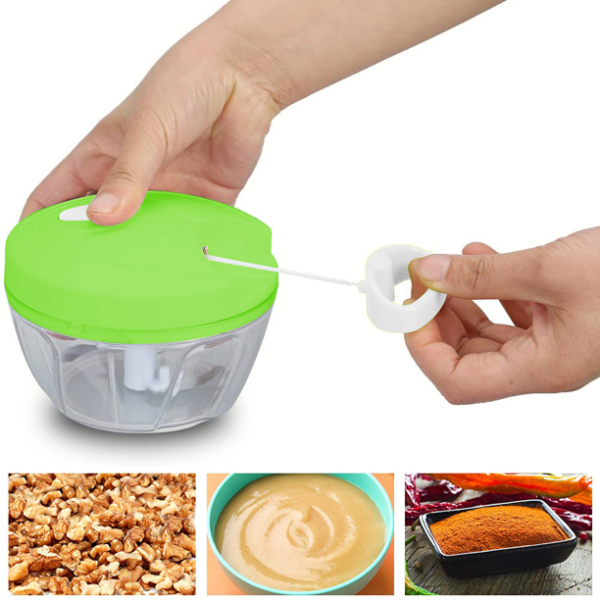 ( Nw000433 ) Speedy Chopper Manual Food Chopper For Vegetable| Fruits Nuts| Onions Chopper Hand Pull Mincer Blender Mixer Food Processor (random Colors)